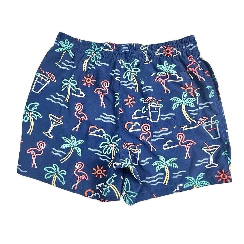 Chubbies | Men | The Neon Lights Beach Pool Party Lined Swim Trunks | Large